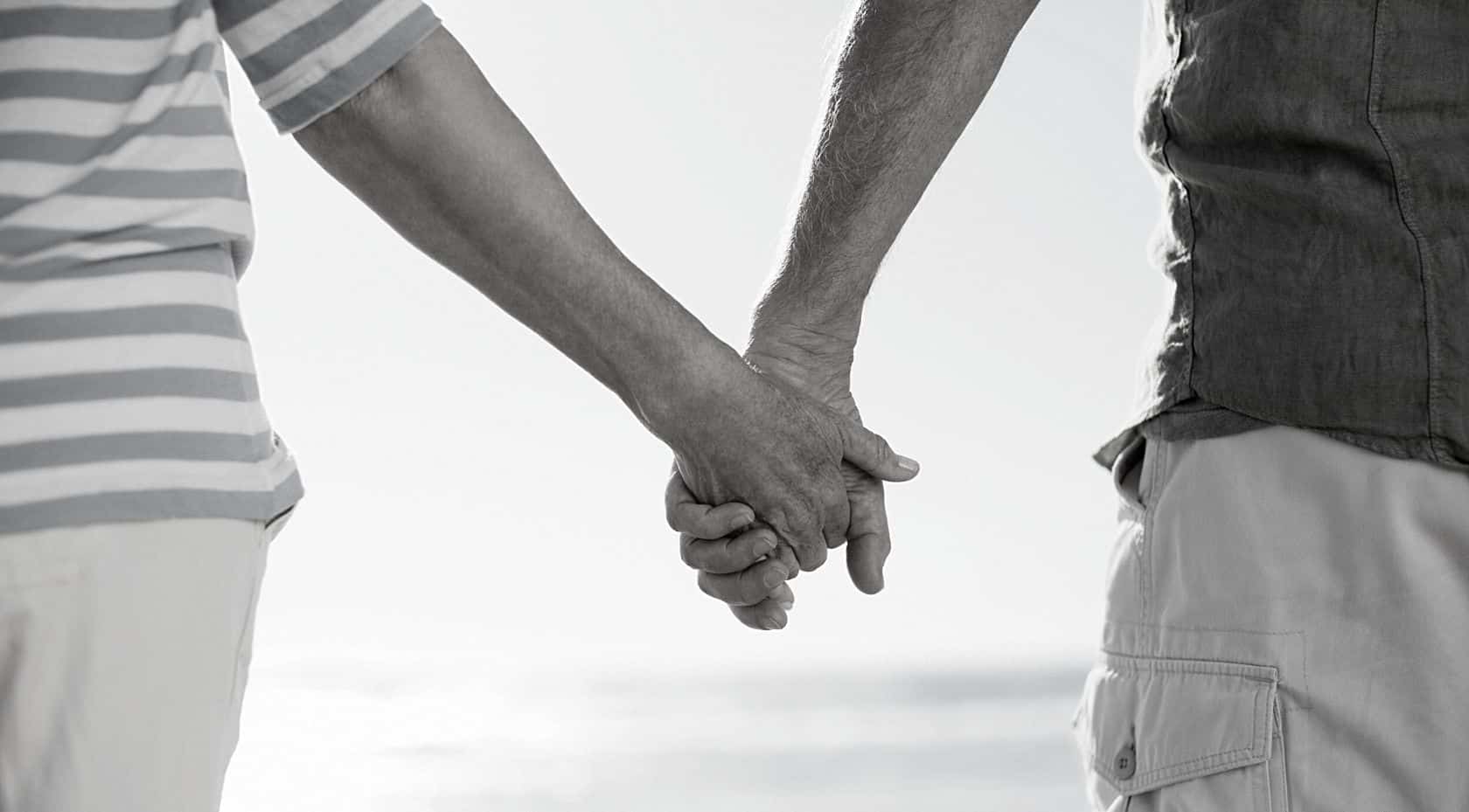 holding hands